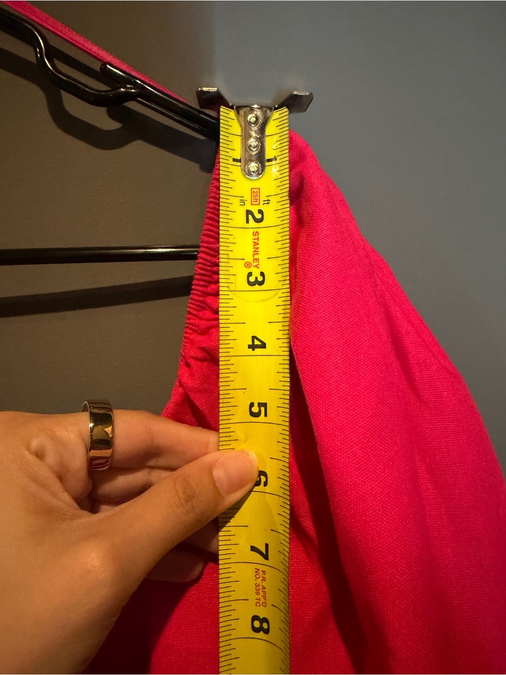 Smocked Square-Neck Midi Dress in Bright Pink from The Red Dress Boutique - Picture 7 of 8